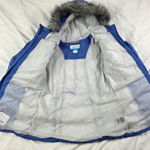 Columbia Girls 14/18 Blue Katelyn Crest Jacket Winter Warm Ski Outdoors Casual - Picture 3 of 9